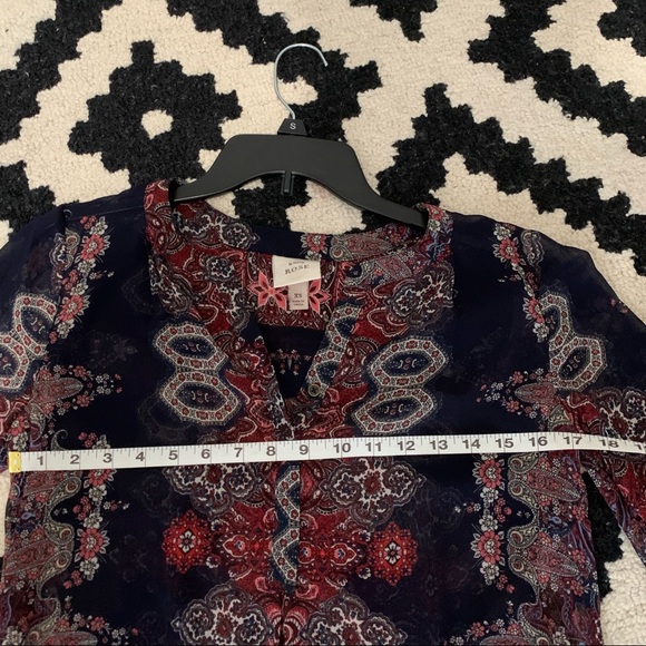 Knox Rose Boho Style Tunic Size XS - Picture 7 of 9